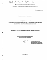 Методические основы стратегического управления технолого-экономическим развитием предприятий химической промышленности - тема диссертации по экономике, скачайте бесплатно в экономической библиотеке
