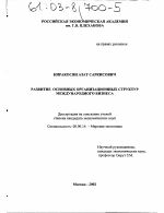 Развитие основных организационных структур международного бизнеса - тема диссертации по экономике, скачайте бесплатно в экономической библиотеке