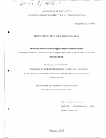 Экономическая оценка эффективности инвестиций в инновационную деятельность, направленную на улучшение экологии мегаполисов - тема диссертации по экономике, скачайте бесплатно в экономической библиотеке