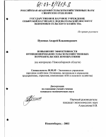 Повышение эффективности функционирования сельскохозяйственных потребительских кооперативов - тема диссертации по экономике, скачайте бесплатно в экономической библиотеке