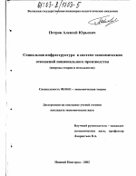 Социальная инфраструктура в системе экономических отношений национального производства - тема диссертации по экономике, скачайте бесплатно в экономической библиотеке