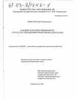 Холдинг как интегрированная структура управления оборотным капиталом - тема диссертации по экономике, скачайте бесплатно в экономической библиотеке