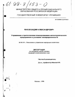 Управление стратегическим планированием металлургического предприятия в условиях неопределенности - тема диссертации по экономике, скачайте бесплатно в экономической библиотеке