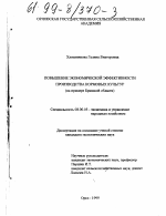 Повышение экономической эффективности производства кормовых культур - тема диссертации по экономике, скачайте бесплатно в экономической библиотеке