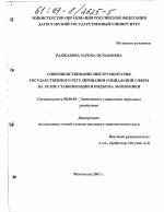 Совершенствование инструментария государственного регулирования социальной сферы на этапе стабилизации и подъема экономики - тема диссертации по экономике, скачайте бесплатно в экономической библиотеке