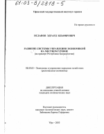 Развитие системы управления экономикой на местном уровне - тема диссертации по экономике, скачайте бесплатно в экономической библиотеке