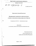 Формирование человеческого капитала вузами в условиях становления постиндустриального общества - тема диссертации по экономике, скачайте бесплатно в экономической библиотеке