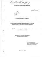 Эффективное развитие сбытовой инфраструктуры регионального рынка молочной продукции - тема диссертации по экономике, скачайте бесплатно в экономической библиотеке