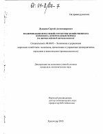 Модернизация отраслевой структуры хозяйственного комплекса в переходный период - тема диссертации по экономике, скачайте бесплатно в экономической библиотеке