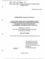 Стратегия социально-экономического развития региона на основе программно-целевых методов управления - тема диссертации по экономике, скачайте бесплатно в экономической библиотеке