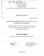 Формирование эффективного рынка нефтегазового сервиса - тема диссертации по экономике, скачайте бесплатно в экономической библиотеке