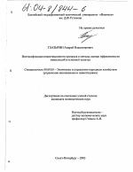 Интенсификация инвестиционного процесса и методы оценки эффективности инвестиций в основной капитал - тема диссертации по экономике, скачайте бесплатно в экономической библиотеке