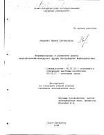 Формирование и развитие рынка сельскохозяйственного труда Республики Башкортостан - тема диссертации по экономике, скачайте бесплатно в экономической библиотеке
