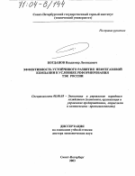 Эффективность устойчивого развития нефтегазовой компании в условиях реформирования ТЭК России - тема диссертации по экономике, скачайте бесплатно в экономической библиотеке