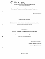 Организационно-экономические основы формирования и развития совместных предприятий в регионе - тема диссертации по экономике, скачайте бесплатно в экономической библиотеке