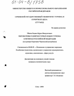 Перспективы развития горных видов туризма в регионах Российской Федерации - тема диссертации по экономике, скачайте бесплатно в экономической библиотеке