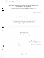 Особенности развития и регулирования бюджетных отношений в регионе - тема диссертации по экономике, скачайте бесплатно в экономической библиотеке